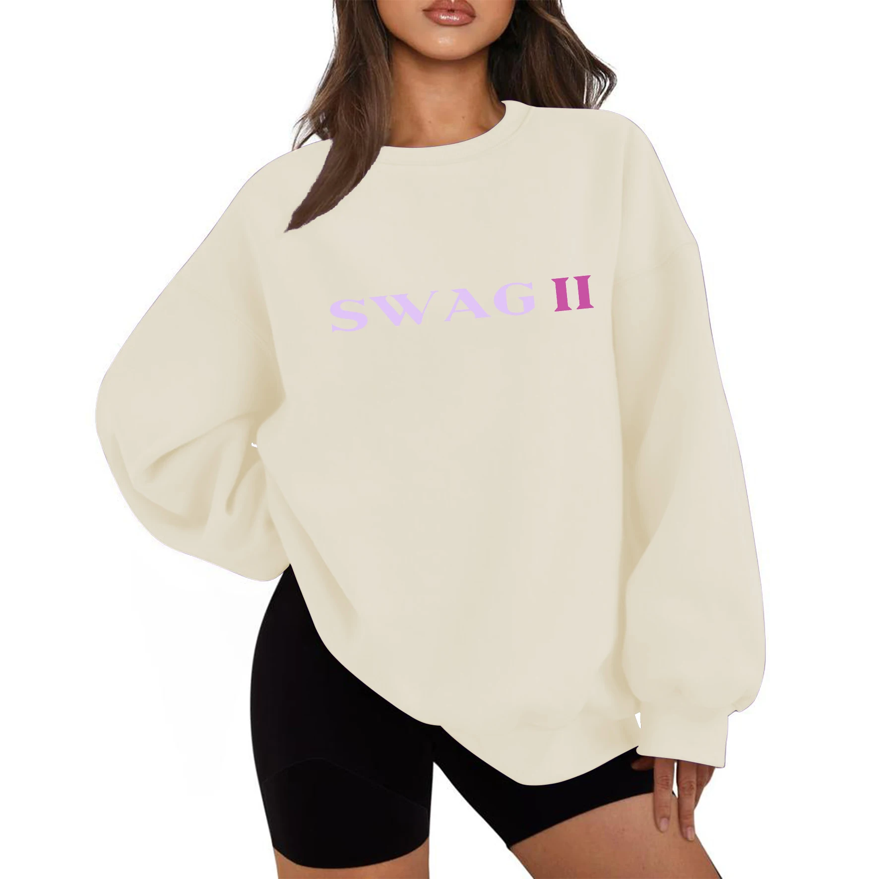 جاستن بيبر SWAG II 2025 جاستن SWAG 2 البلوز Harajuku جولة الرقبة طويلة الأكمام هوديي