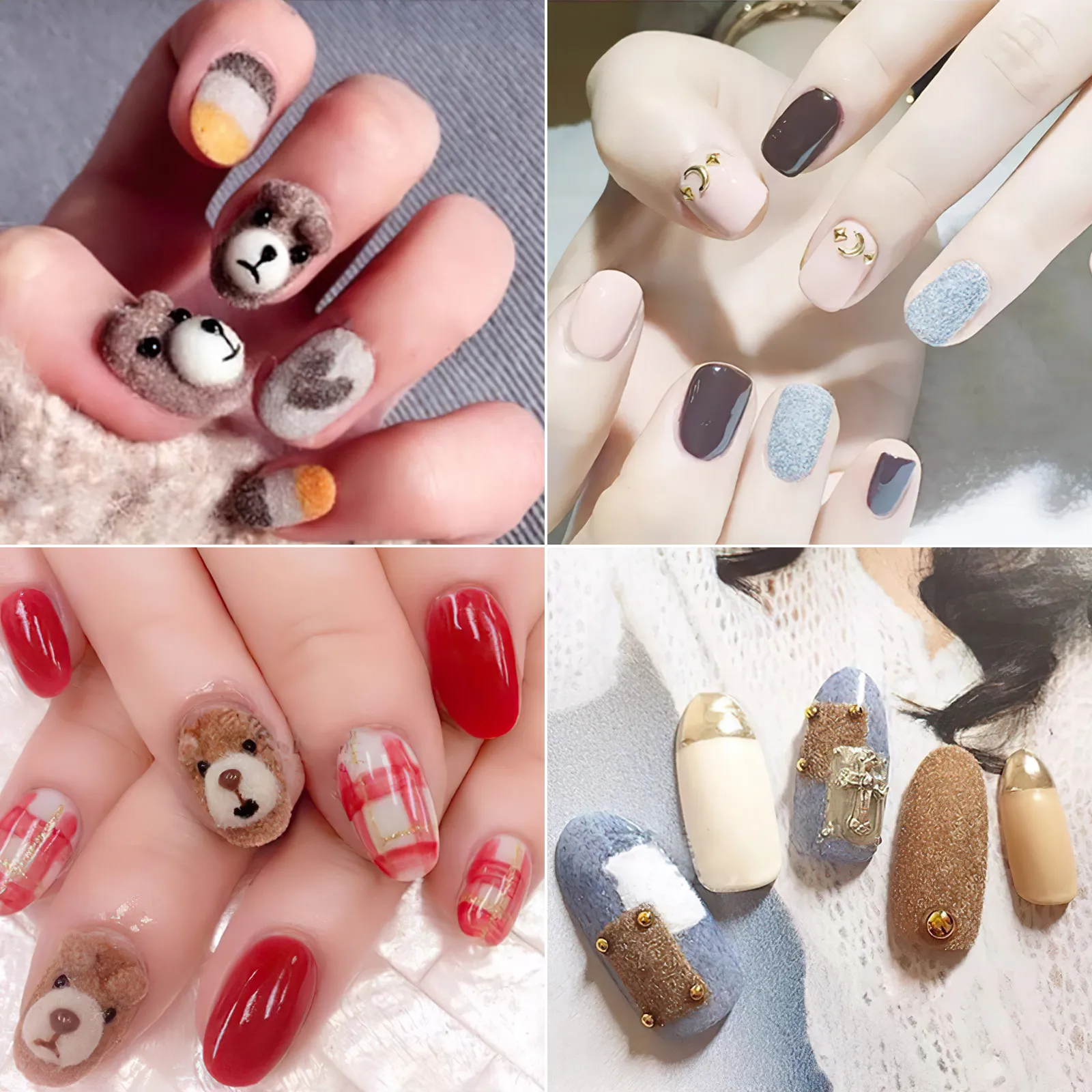 2 ensembles de poudres décoratives pour nail art, effet scintillant pour la décoration de manucure DIY, pour Noël, anniversaires, fêtes d'Halloween, salons de manucure et usage domestique