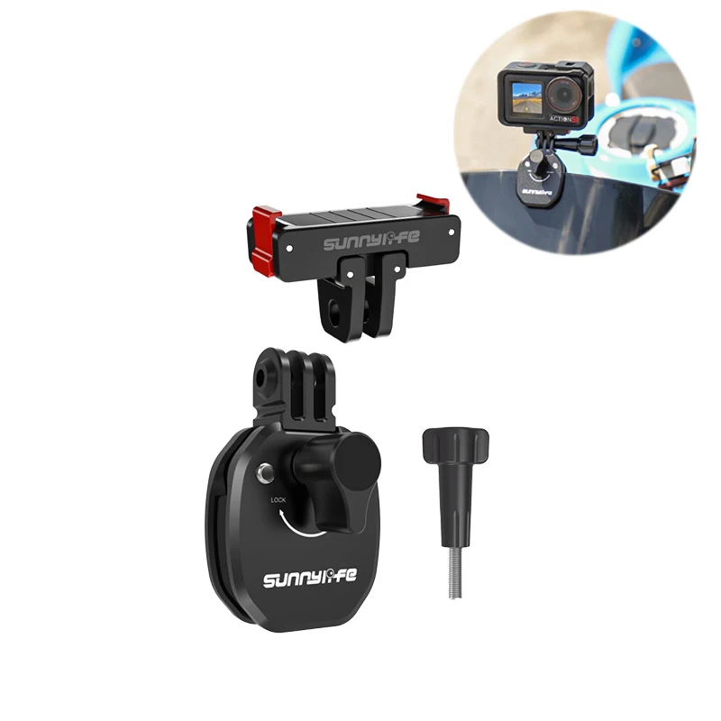 

Зажим для крепления на лобовое стекло мотоцикла для DJI Osmo Action 5 Pro OSMO 360, быстросъемный зажим для DJI Action 4 3 2, аксессуары