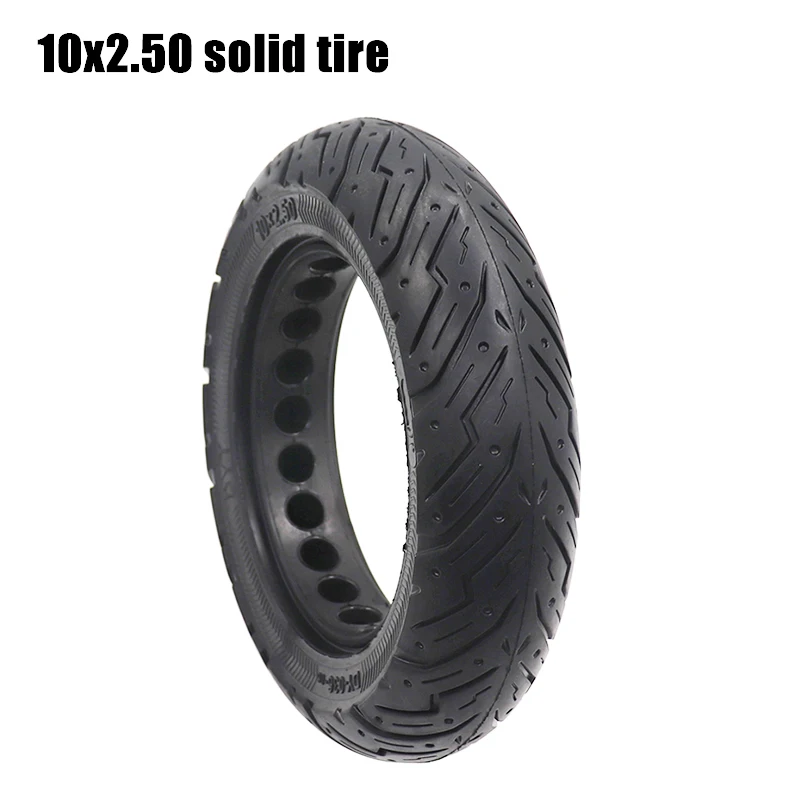 10 Inch 10x2.50 Solid Tire Rubber Tyre For Ninebot Max G30 Electric Kick Scooter Tubeless Tires Replacement