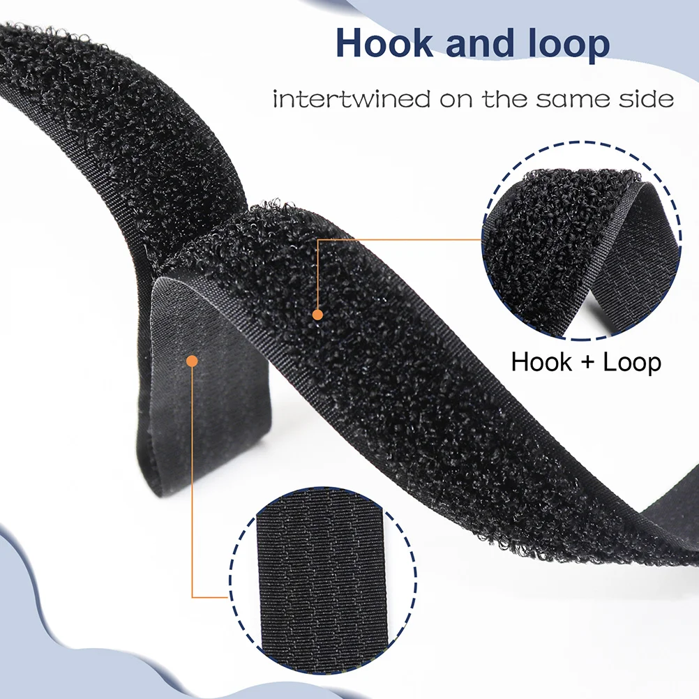 

1Set Reusable Cable Ties 12.5m Length Adjustable Hook and Loop Fastening Straps for Wire Organizer Storage Reusable Cable Straps