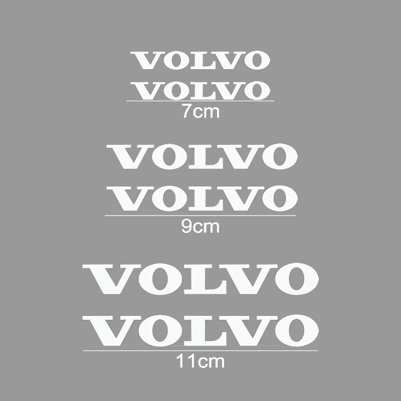 6Pcs/set Car Tire Caliper Cover Stick Decals Styling Decoration Vinyl Auto Wheel Brake Cover for Volvo V40 S40 S60 XC60 XC90