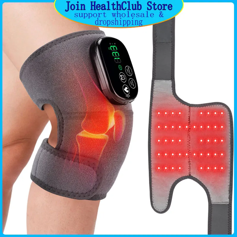 

Multifunctional LED Light Vibration Knee Pad Rechargeable Heated Shoulder Pad & Elbow Pad - Red Light Knee Brace