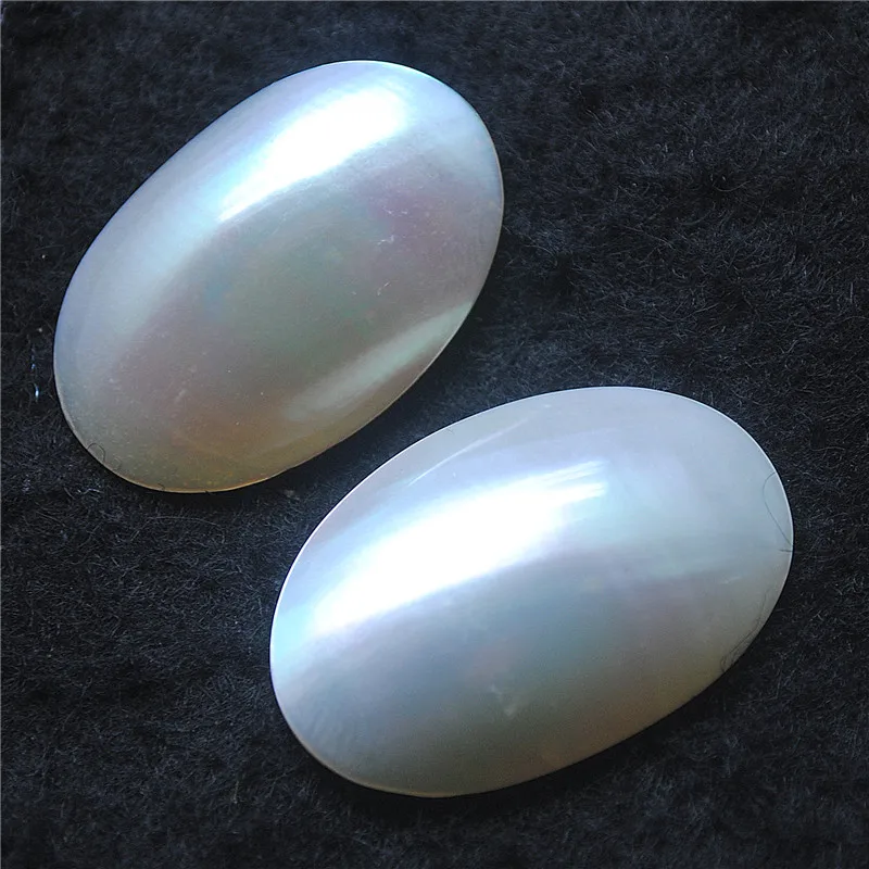 1PC Natural Saltwater Shell Cabochons Oval Shape No Hole 20X30MM 19X29MM DIY Jewelry Finding Good For Janpan Market