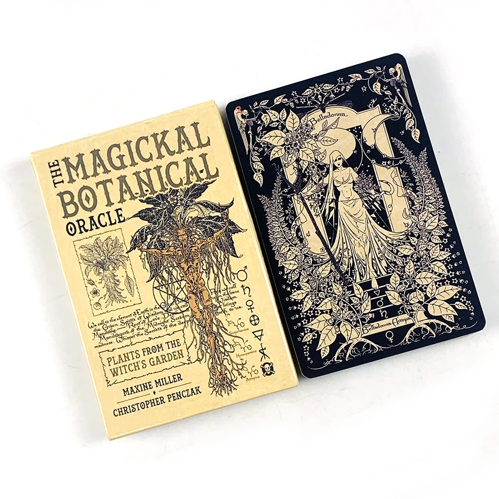 Les cartes d'oracle botaniques magiques, jeu de 33 cartes, édition anglaise, jeux de société, méditation et pratiques spirituelles