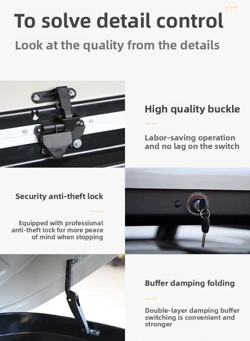 Roof trunk sinking ultra-thin and large capacity