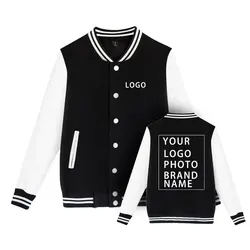 Pattern Custom Spring and Autumn Men's Pilot Baseball Jacket Couple Baseball Jacket College Campus Plain Casual Hanbok