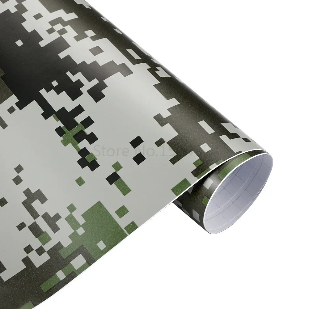 30cm*100cm Camouflage Vinyl PVC Car Sticker Wrap Film Digital Woodland Army Military Green Camo Desert Decal For Auto Motorcycle view 4
