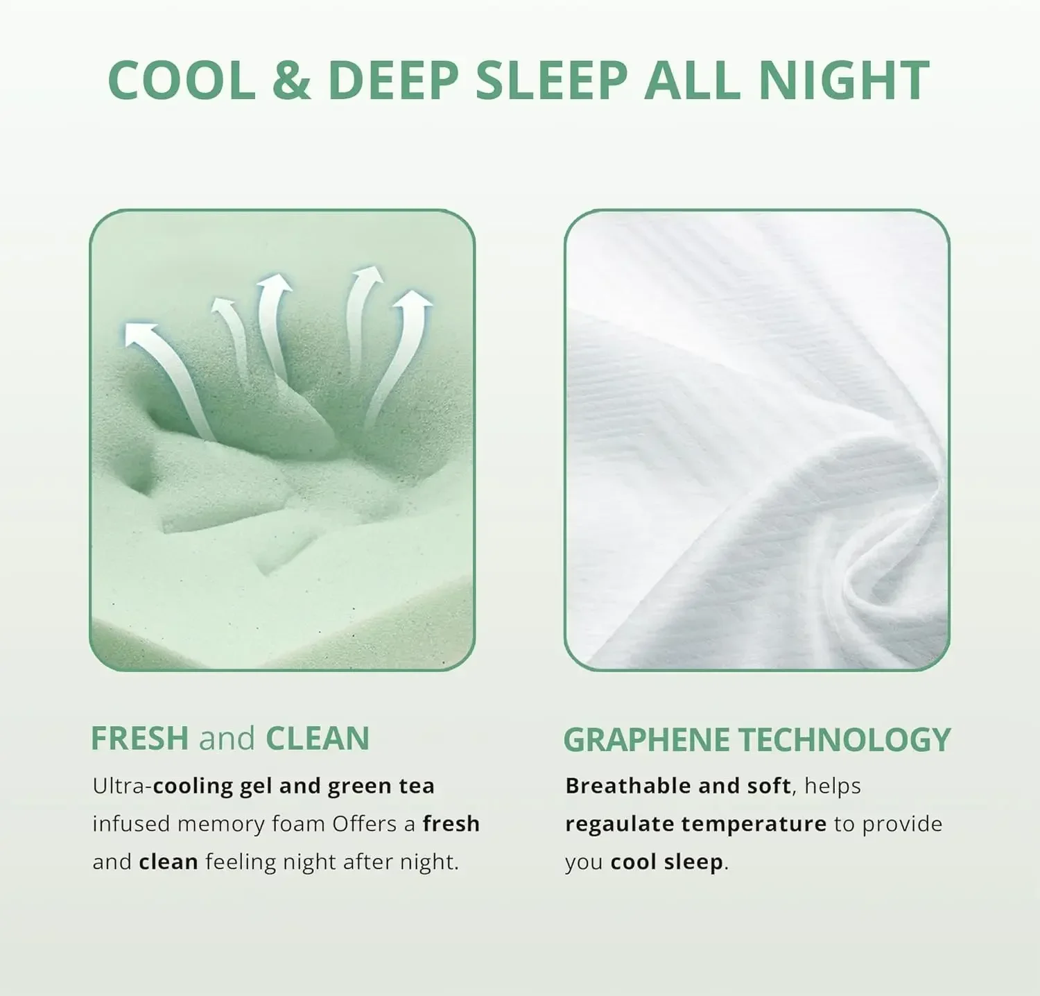 6 インチ グリーン ティー メモリー フォーム マットレス - ボックス入りツイン マットレス - 米国認定グラスファイバー フリー マットレス -