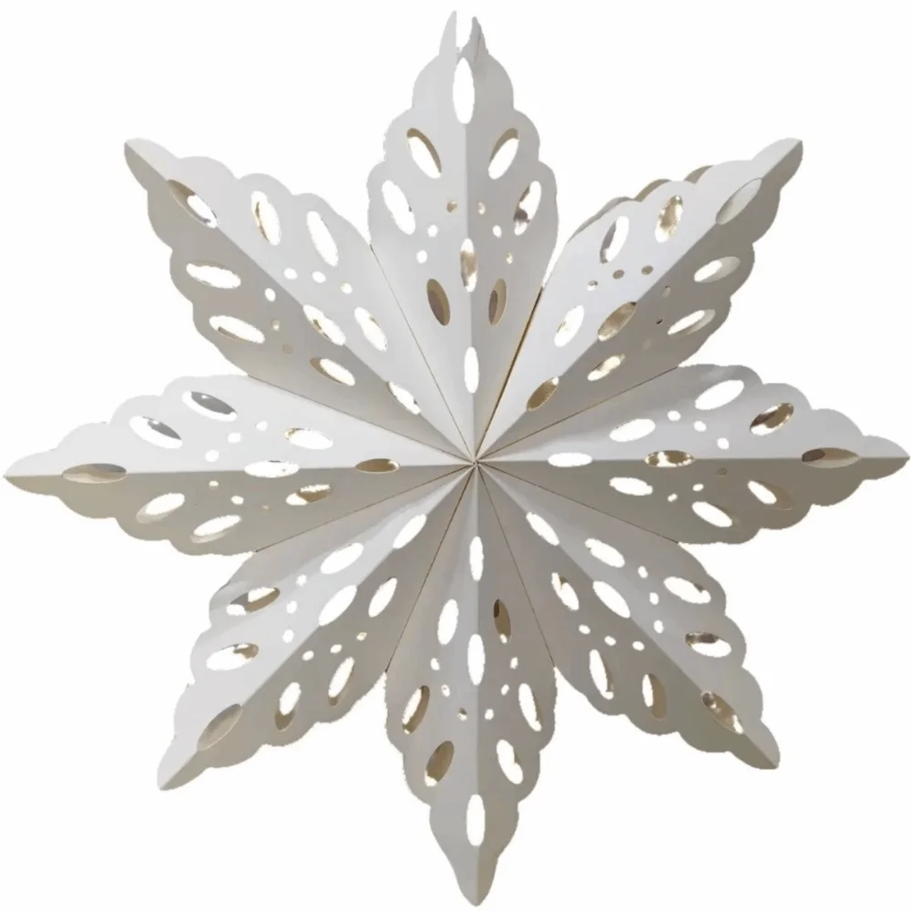 Hollow Out Christmas Hanging Decoration Colorful New Year Christmas Tree Ornament DIY Foldable Xmas Decor New Year