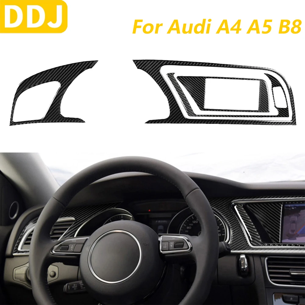 

Для Audi A5 B8 S5 RS5 2009-2016 углеродное волокно приборная панель спидометр навигация объемная отделка набор автомобильных аксессуаров внутренняя наклейка