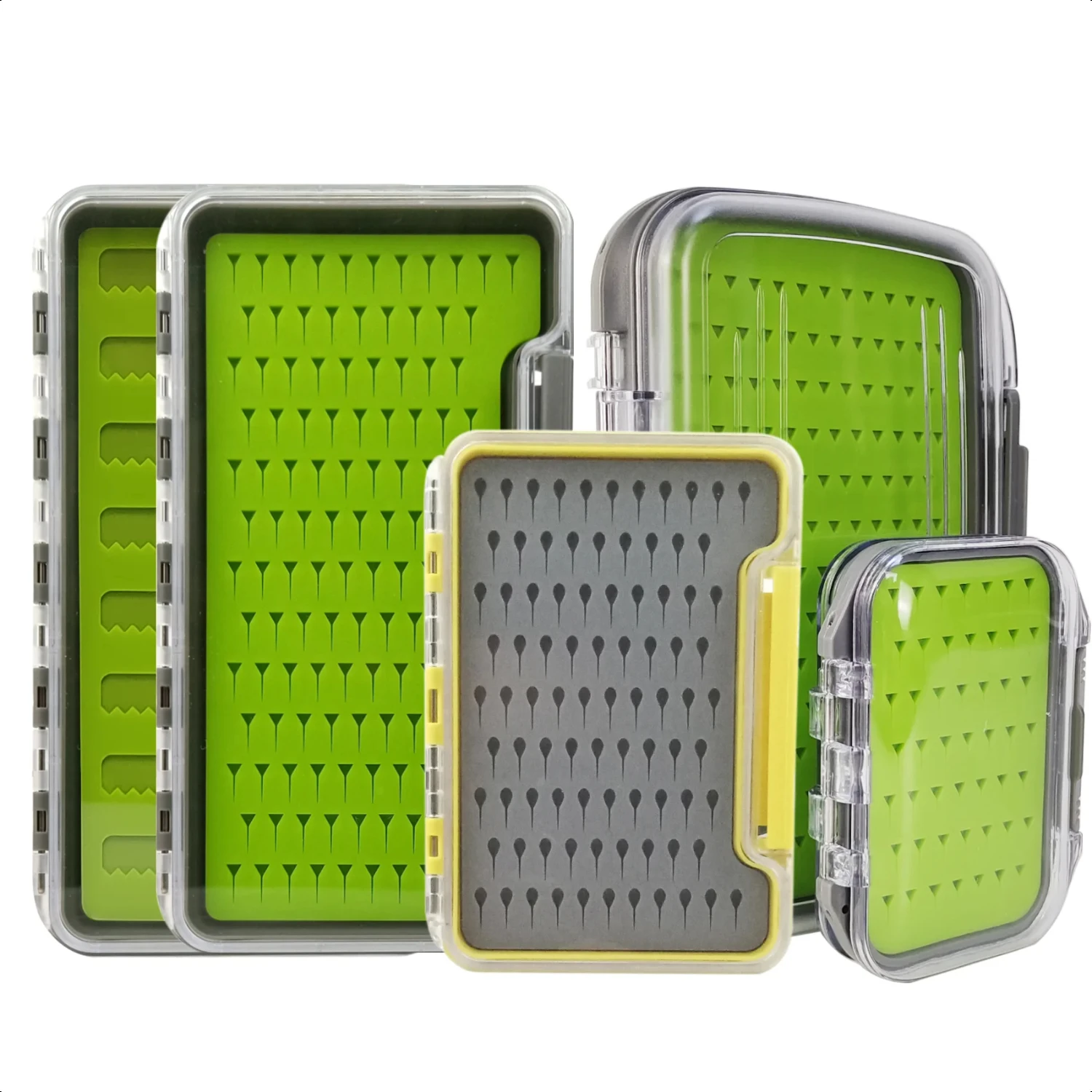 

Waterproof Fly Box Silicone Pad Foam Transparent Fishing Box Fishing