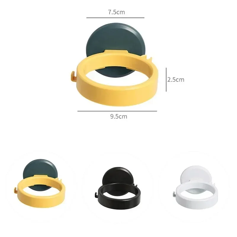 حامل مكواة فرد الشعر، رف مثبت على الحائط مع غراء خلفي قوي للحمام بدون سلك حفر، لاصق قوي