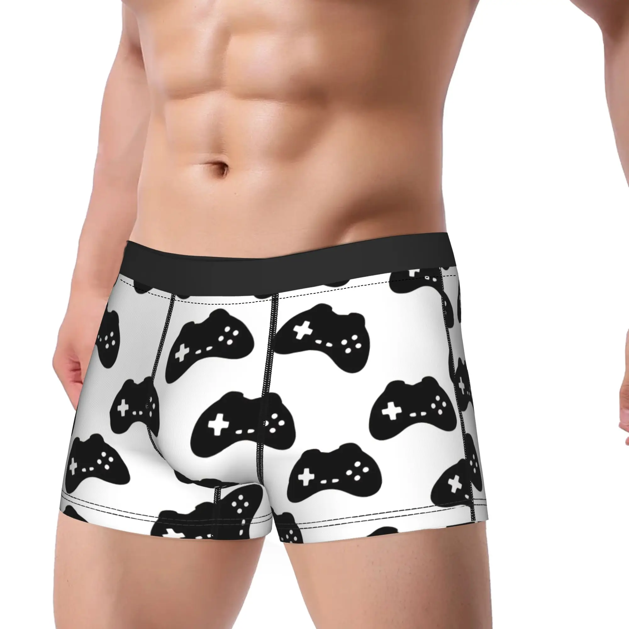 Video game controller pattern Underwear  Man Shorts Briefs Comfortable Trunk Hot Sale Print Large Size Underpants