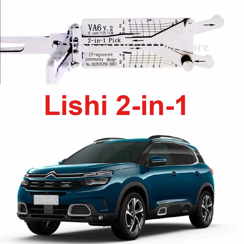 

1P VA6 Lishi 2-in-1 Lock Picking Tools Car Door Open for PEUGEOT for TOYOTA for CITROEN for RENAULT for VAUXHALL/OPEL for NISSAN