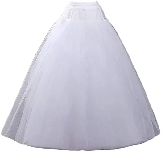 

A-line Hoopless Petticoat Crinoline Underskirt Slips for Wedding Dress