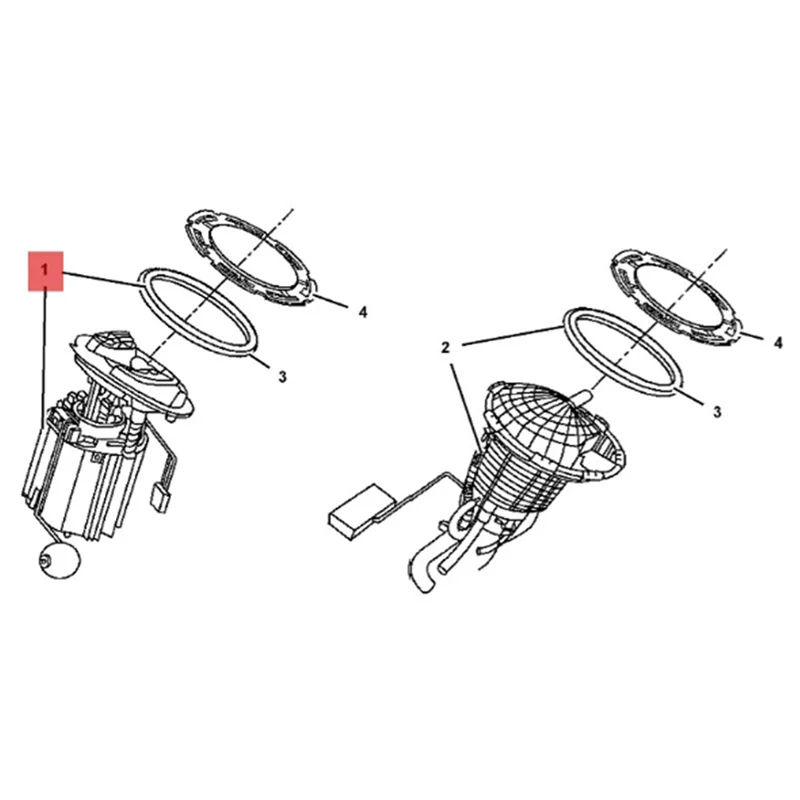 5136021AE Electric Fuel Pump Module FG1052 for Chrysler 300 2009-2010 Gasoline Pump Assembly 3.5L