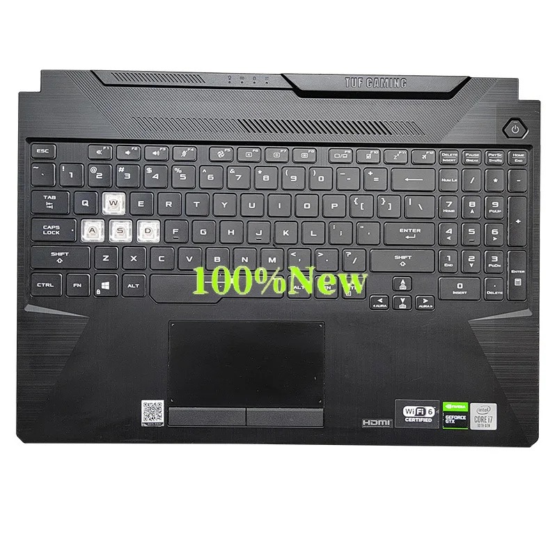 

For ASUS FA506 FX506 FA506U FX506U Palmrest Upper Top Case w/ Backlit Keyboard 3BBKXTAJN00