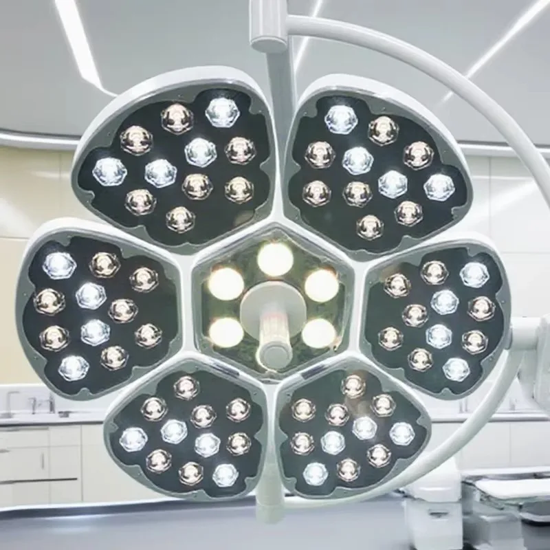 Adjustable Color Temperature Shadowless Surgical Light Ceiling Mounted Veterinary Surgical Instrument for Animal Hospital XH