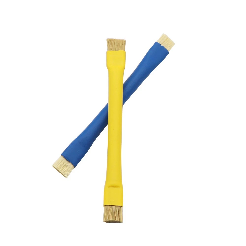 2Pcs Anti Static Brush Insulation Brush Clean Dust Tools for Mobile Phone Motherboard PCB BGA Repair Tools, Blue+Yellow