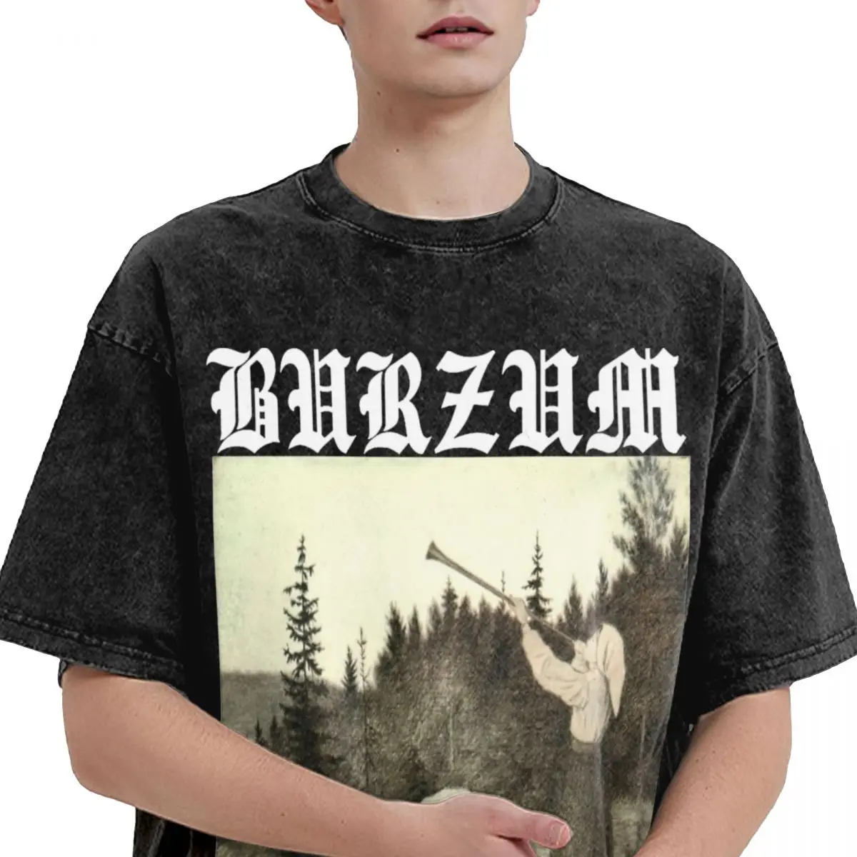 Women Men Black Metal Burzum Filosofem T Shirt Printed Vintage T-Shirts Cotton