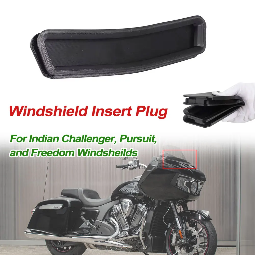 Dla indyjskiego challengeru, pursuitu i wolności Wkładka do przedniej szyby motocykla Wtyczka Wysokiej jakości akcesoria TPU Black Guard
