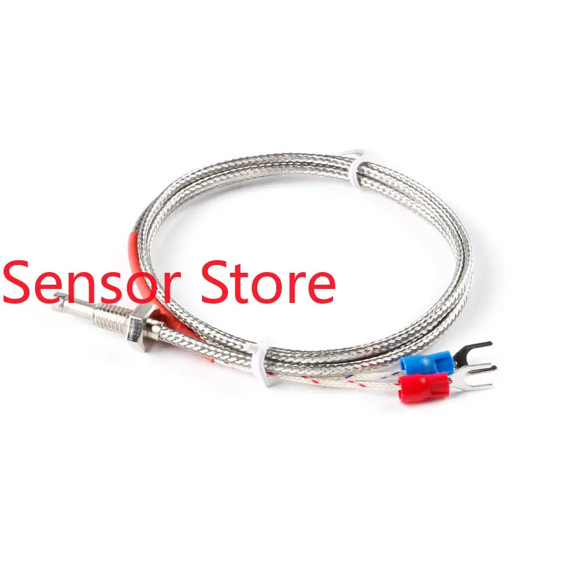 5PCS WRNT-02 Screw Thermocouple K Thermocouple, Temperature Sensor Thread   With 1 Meter Line.