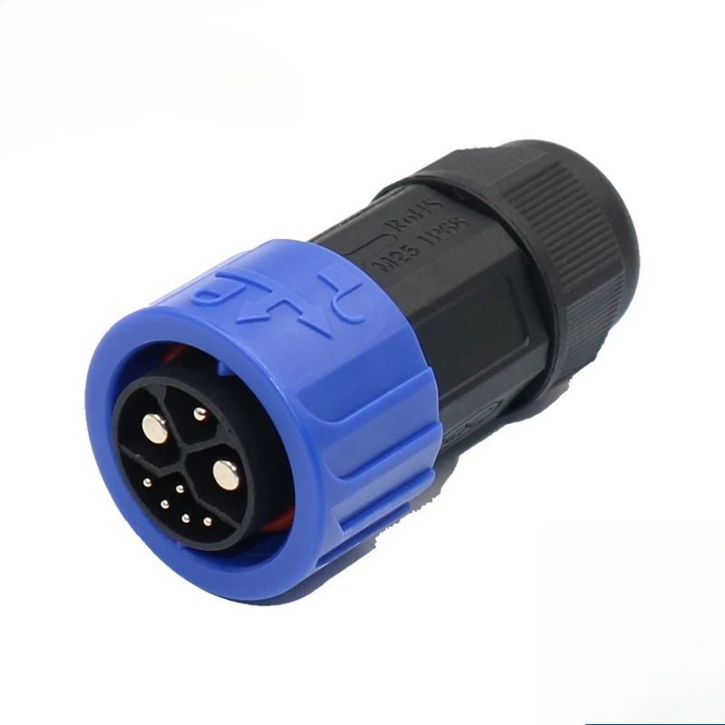 M25 2+1+5 Lithium-Batterie Selbstverriegelnder Steckverbinder Wasserdichtes E-Bike Stromkabel 8-Pin Elektrofahrzeug Ladeanschluss Kabel