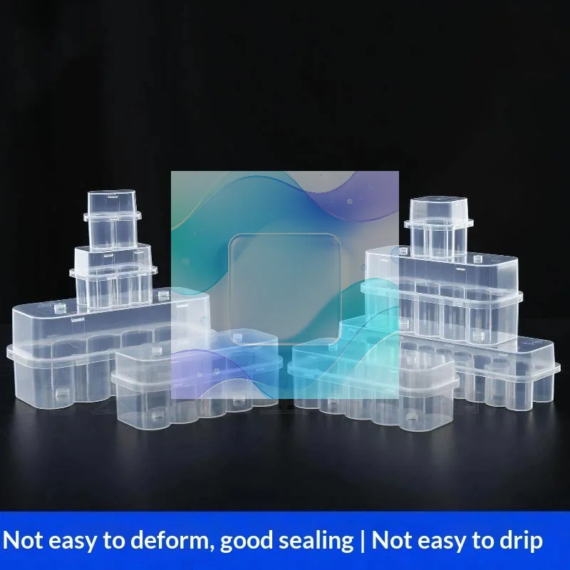 Peptide Vial Storage Box with Lid Lightweight Microtube Freezer Container Fits 3-20ML Vials for Home Refrigerator