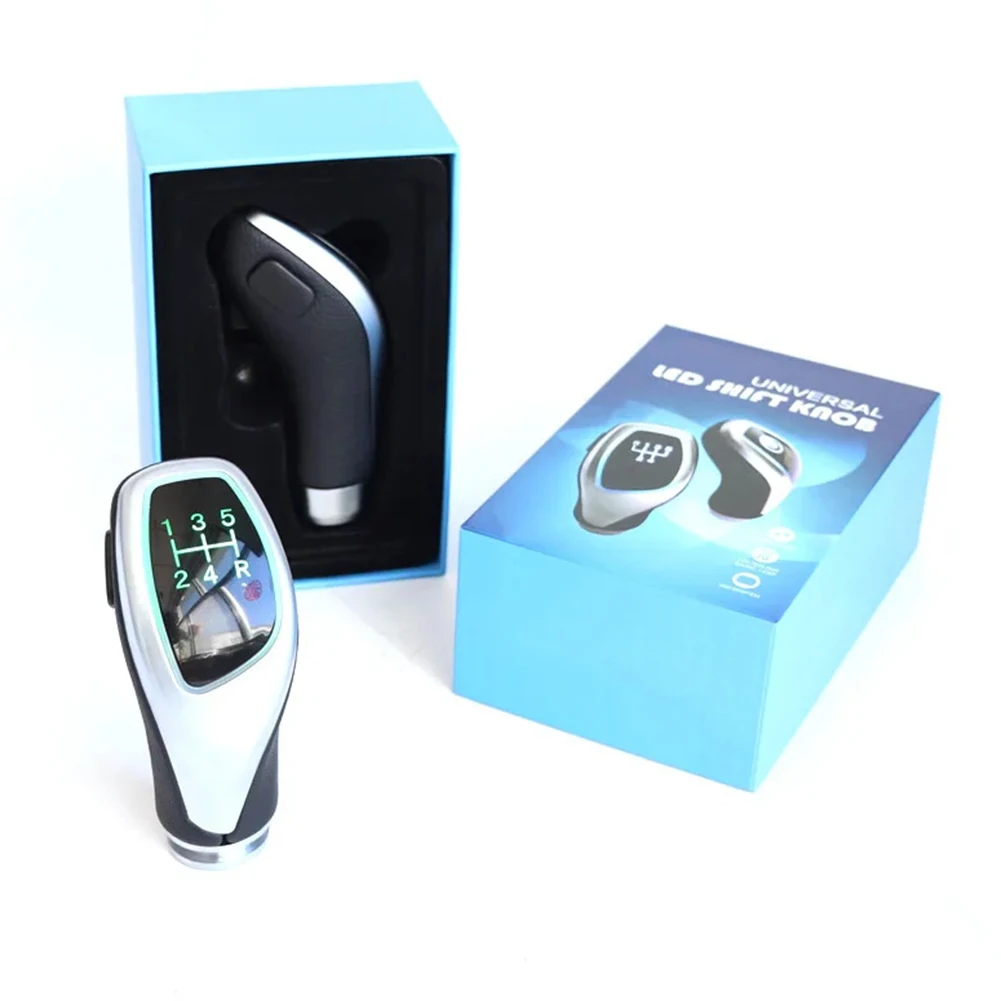 

LED Light Car Shift Lever Handball Fits Manual and Automatic Transmission Vehicles Reliable ABS Material Ergonomic Design