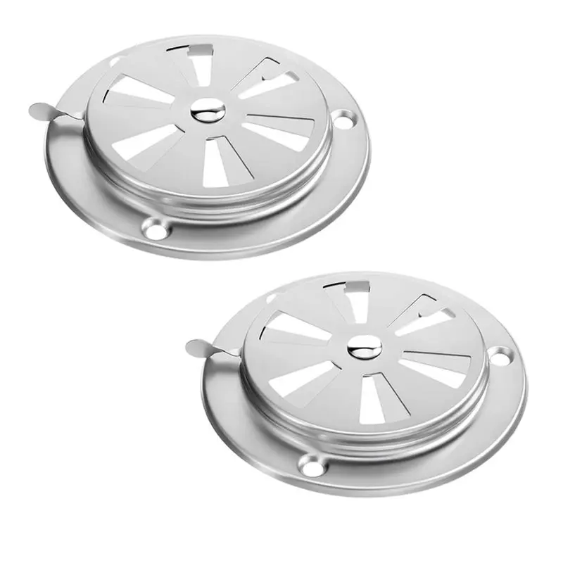 

AB41-Replacement Parts For BBQ Smoker- 2 Pcs For BBQ Grill Stove Smoker Air Vent Set Closable Vent Exhaust Vents