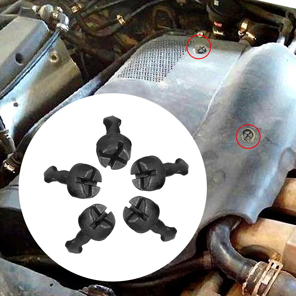 5x Engine Cover Cylinder Head Clips Lock Pin Screw Sealing Stud N90642001 For Audi A4 A6 A8 For VW Passat B5 For Skoda For Seat