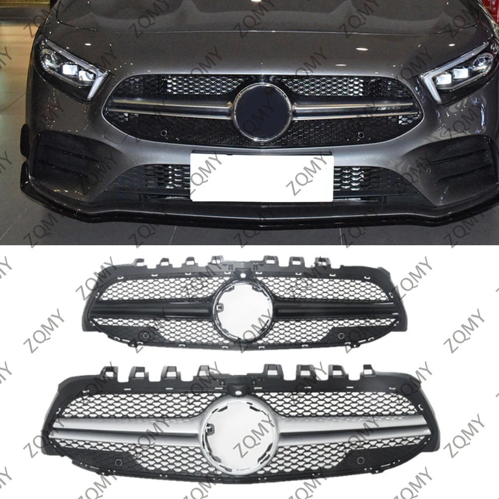 

For Mercedes Benz A Class W177 2019-2022 A180 A200 A220 A250 A35+ (Modified For AMG style) Car Front Bumper Grille Upper Grill