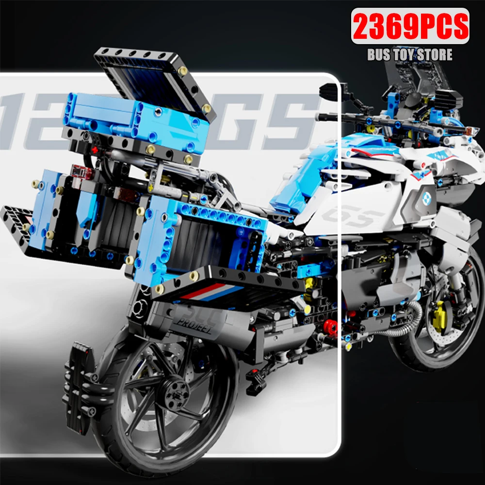 1:5 haute technologie MOC ville sport course rapide moto Locomotive Moc brique modèle blocs de construction pour garçons cadeaux jouets