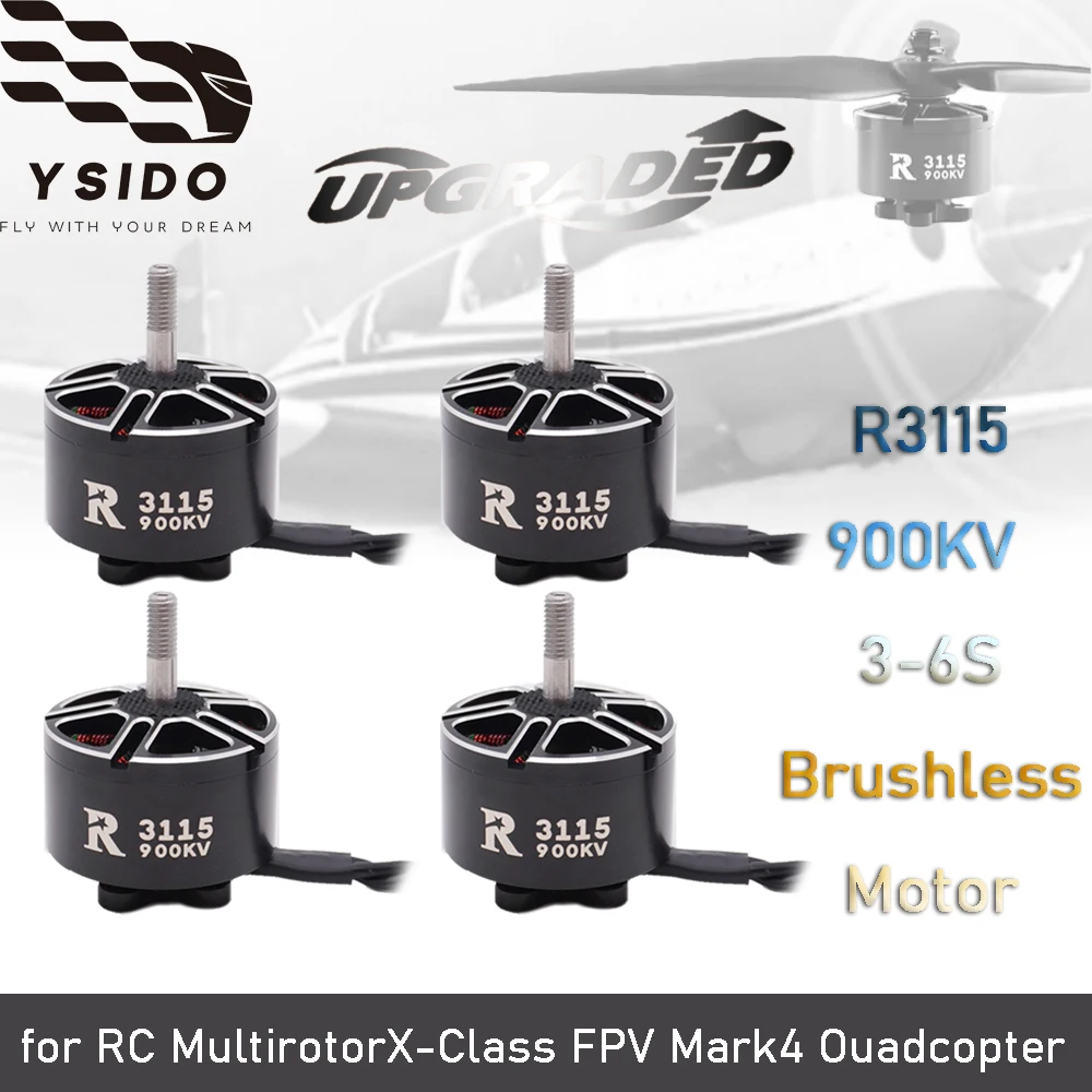 

1/4 шт. R3115 900KV бесщеточный двигатель 3-6S Lipo для мультиротора X-класса FPV Cinelifter Taurus X8Pro Protek60 RC Racing Drone Запчасти