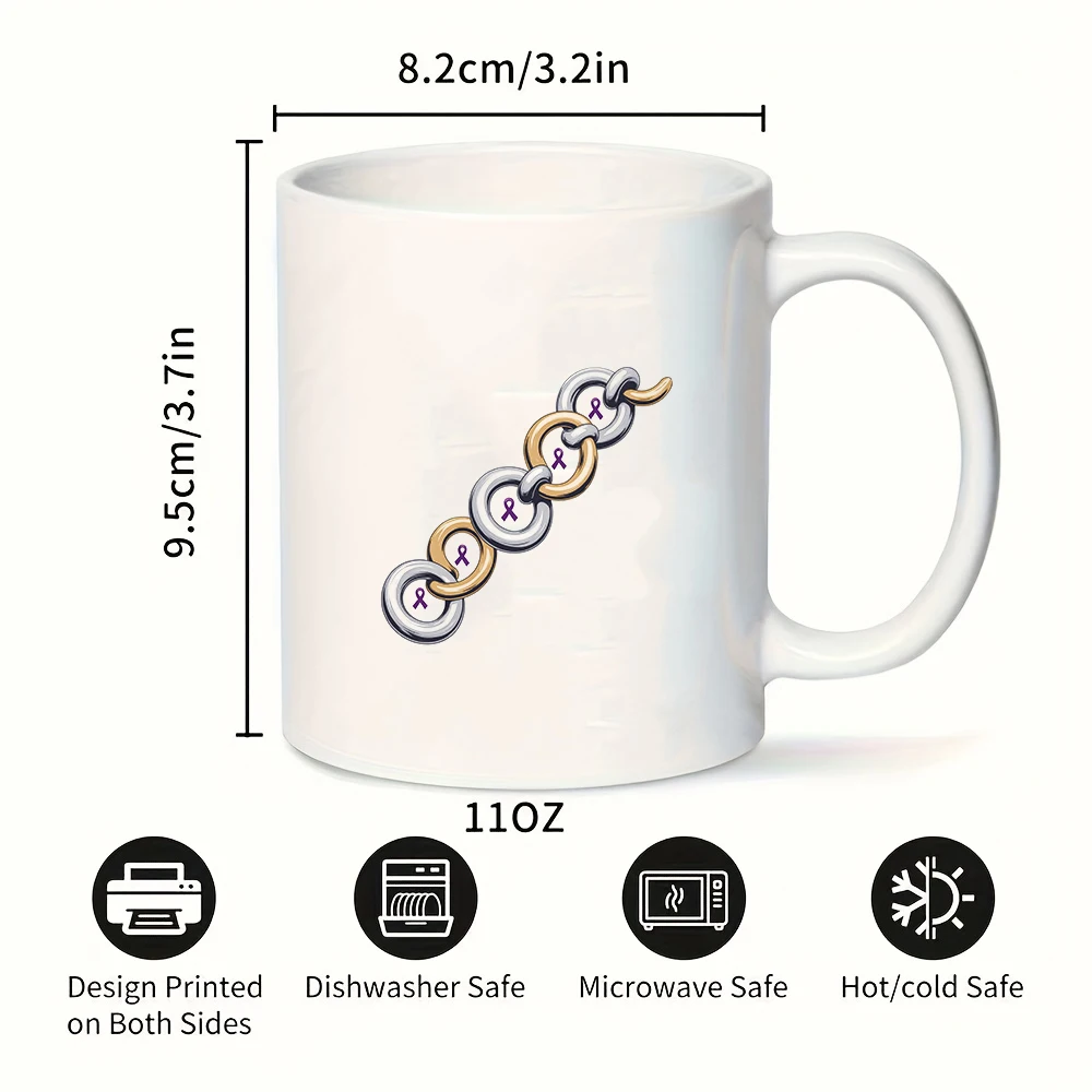 كوب بسلسلة كرتونية سعة 11 أونصة باللون الذهبي والفضي هدية عيد الميلاد كوب للأطفال في المكتب العائلي