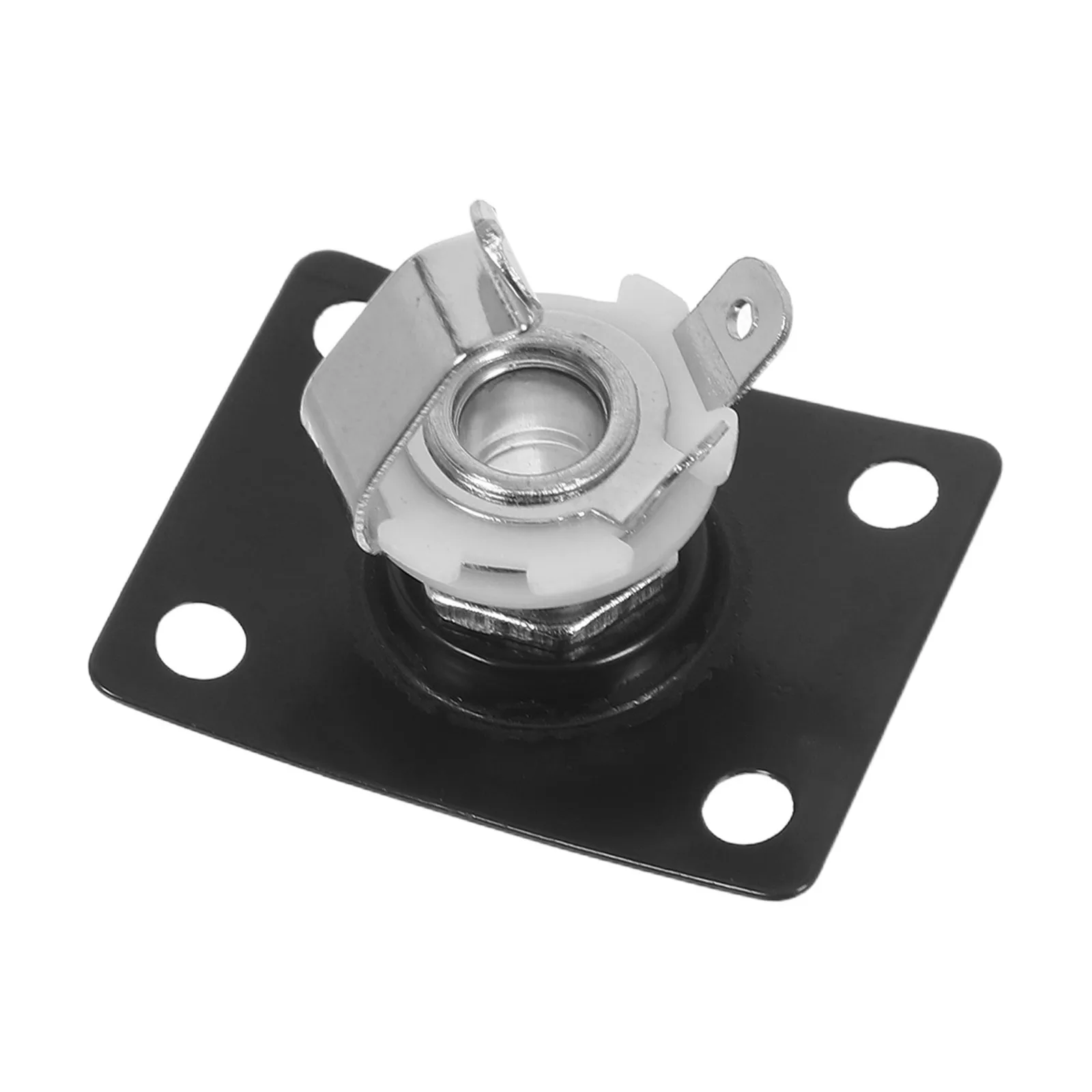 

Guitar Jack Socket Black 1/4 Inch 6.35Mm Copper Output Input Plug Plate For Electric Bass Acoustic Instruments Endpin