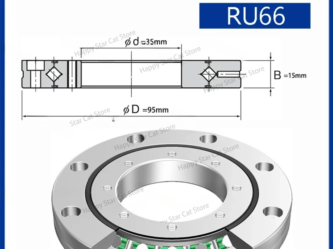 Cross Roller Ring Inner and Outer Ring Rotation RU 66 RU66 RU66UU RU66UUCC0 RU66UUC0