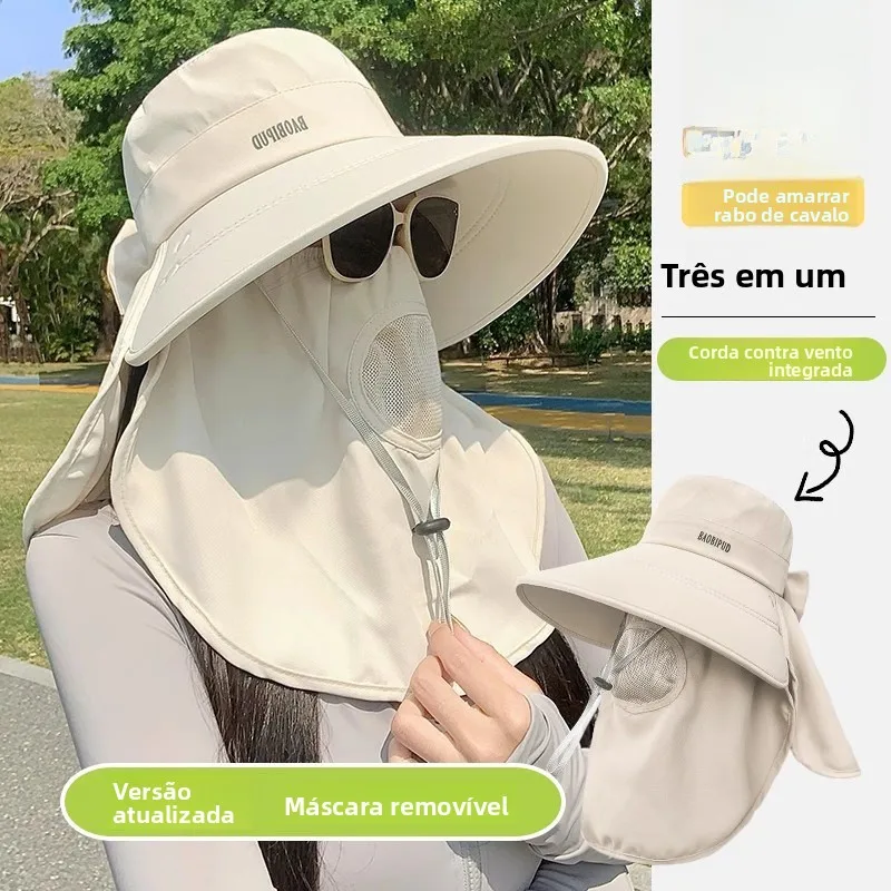 chapeau-de-protection-solaire-integral-pour-femme-ete-exterieur-avec-cache-cou-integre-protection-uv-masque-facial-integre