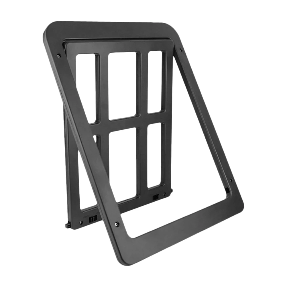 

Pet Door Opening Lockable Screen Gate Easy Install ABS Material Household Indoor Outdoor Entry Doggy Door Cat Entrance Small
