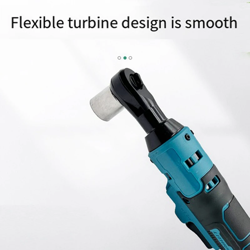 Cordless Ratchet Wrench 3/8 Inch Electric Rechargeable Screwdriver Removal Screw Nut for Makita 18V Battery