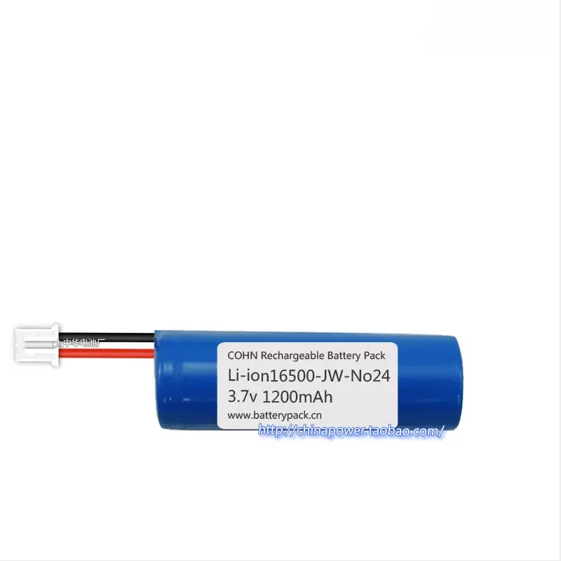 

COHN LI-ION16500-JW-No24 3.7v 1200mAh rechargeable battery high quality