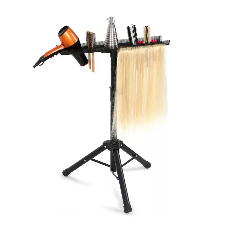 Soporte para extensiones de cabello de salón, soporte para salones, tienda, peluquero, estante de exhibición profesional para pelucas, soporte para extensiones de cabello, tinte para cabello