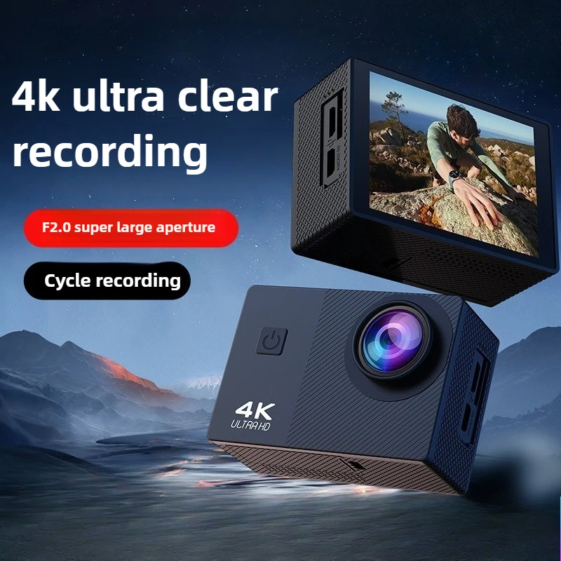 

Камера для записи видео на шлеме, спортивные камеры, уличная мини-камера, экшн-камера 4K, 1080P/30 кадров в секунду, Wi-Fi 2,0 дюйма, 170 ° Подводный водонепроницаемый