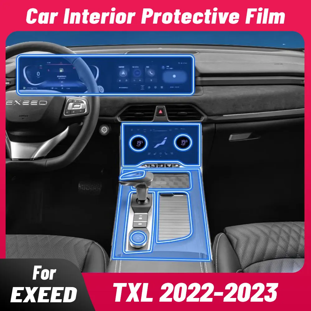 

Anti-scratch Car Interior Center Console Media Dashboard Navigation TPU Protector Film For EXEED TXL 2022 2023 Accessories