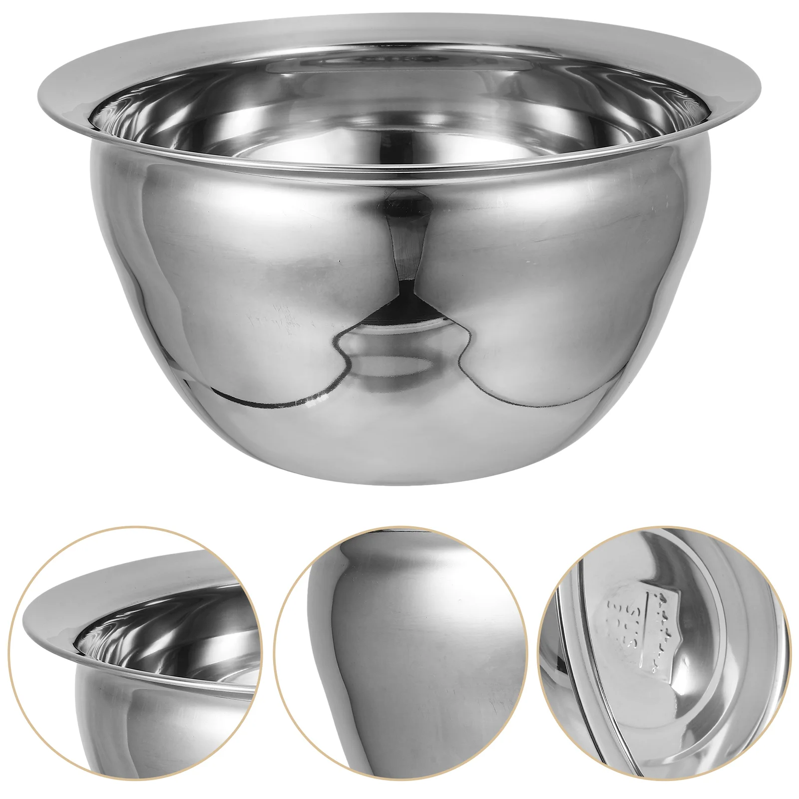 Stainless Steel Oil Basin Salad Mixing Bowls for with Lid Kneading Dough Kitchen Accessory Baking Lard Storage