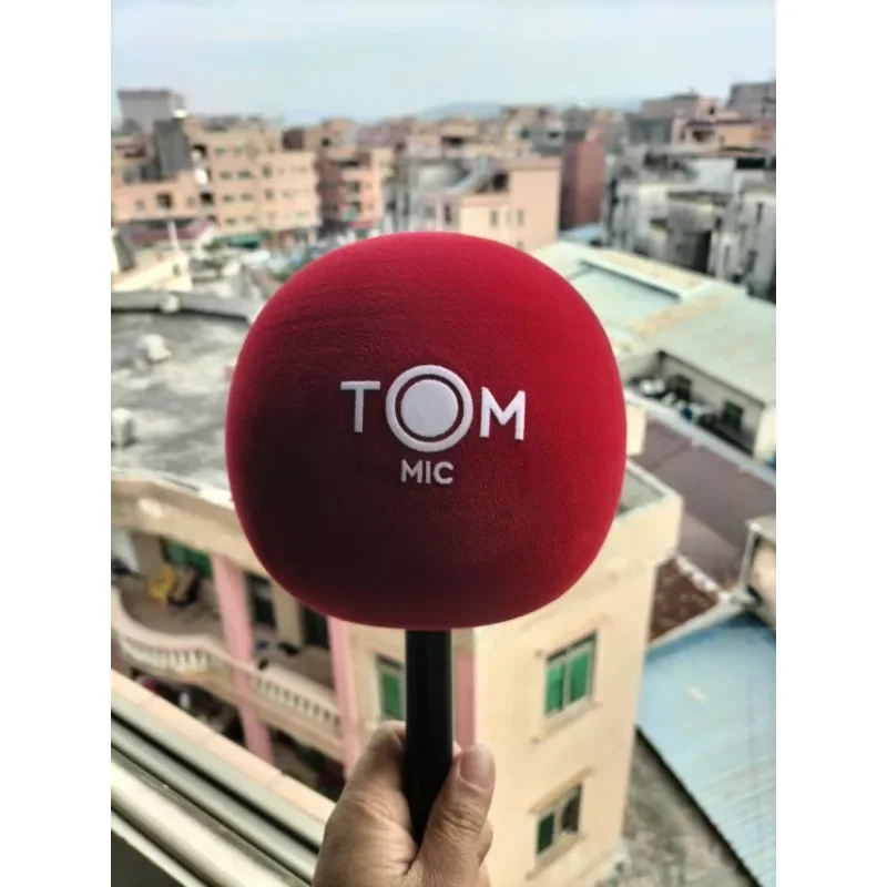 Customized Flocking Microphone Foam Printing Covers Mic Windscreen Logo Sponge Windsshield For Flocked Mic Spongefor rode mic