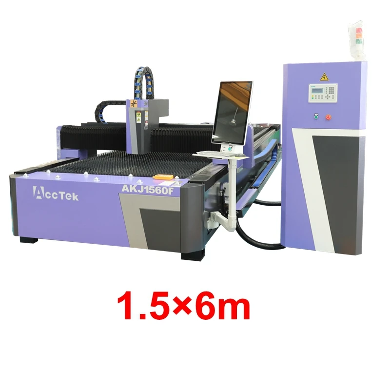 Special Size 1560 2040 2060 Metal Laser Cutter CNC Fiber Laser Steel Cutting Machine with Yaskawa Servo Motor