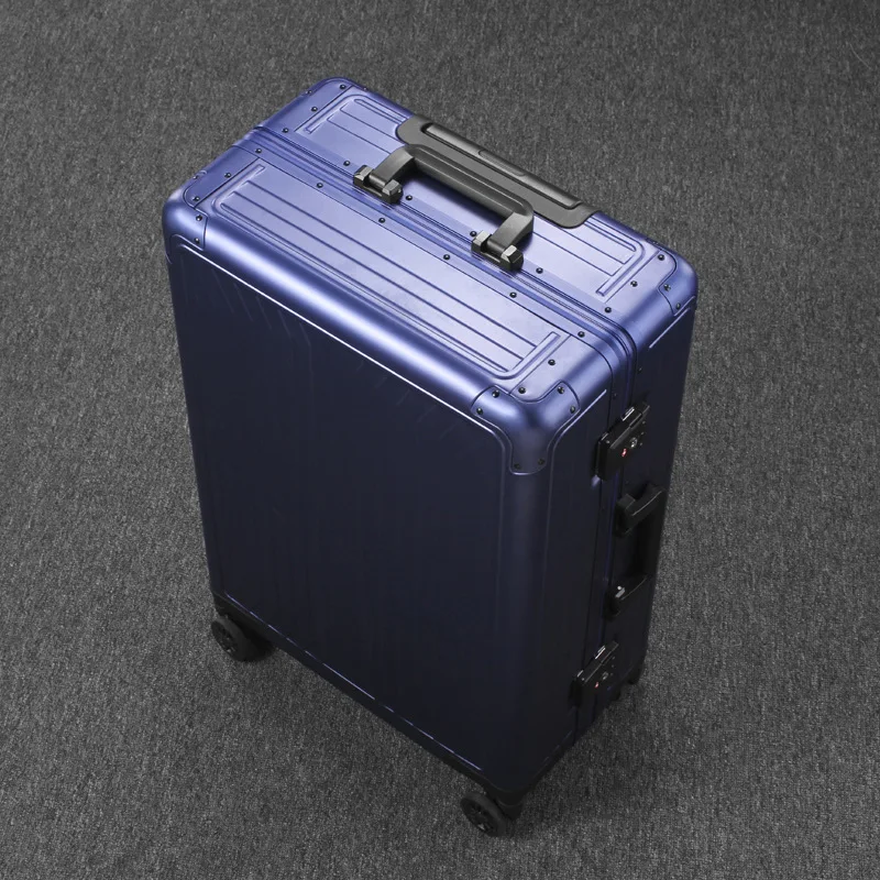 All Aluminum Magnesium Alloy Luggage Male Trolley Case Metal Business 20 Boarding Travel Trunk Female Password Suitcase