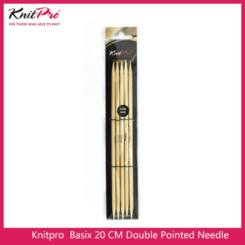 1 piece Knitpro Basix Birch 20 cm  Double Pointed Needle